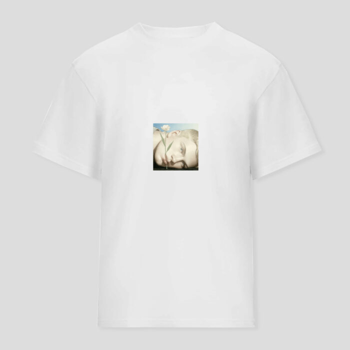 T-shirt with print "Happy end" Vogue Ukraine x Mykola Tolmachov, white - Image 4