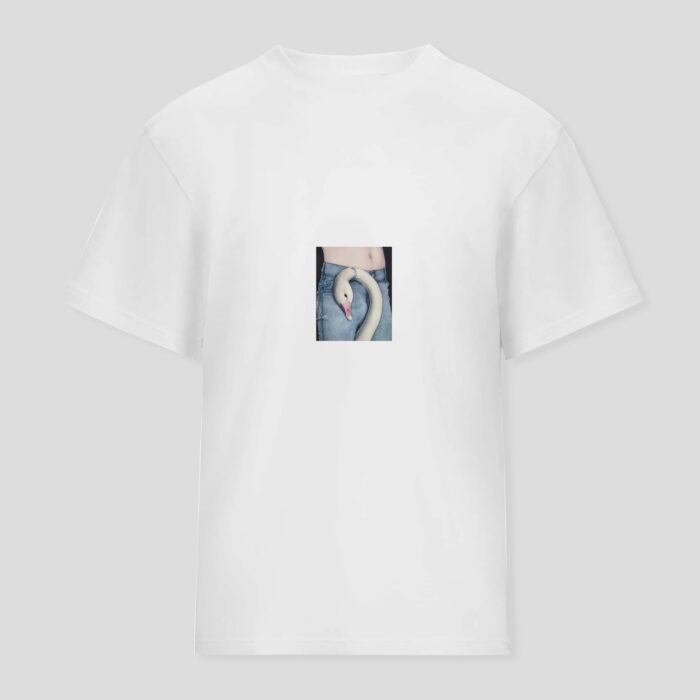 T-shirt with print "Noose" Vogue Ukraine x Mykola Tolmachov, white - Image 4