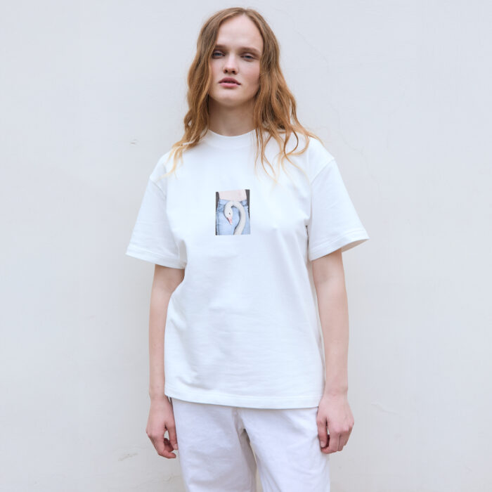 T-shirt with print "Noose" Vogue Ukraine x Mykola Tolmachov, white - Image 3