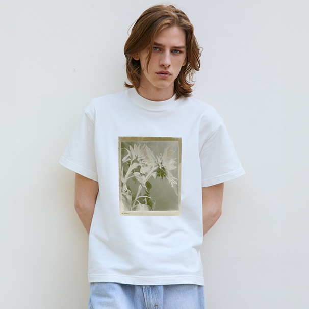 T-shirt with print “Sunflowers”, FUTURESPECTIVE × KERNEL, white